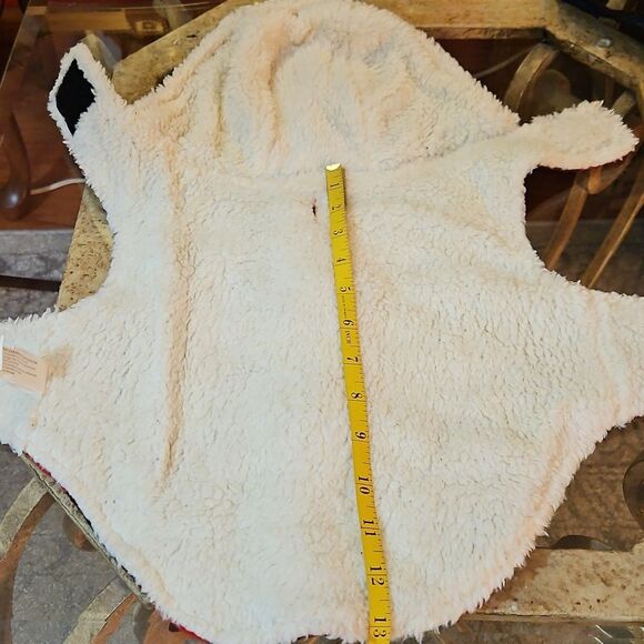 Friends Forever Red and Black Plaid Dog Coat with Navy Harness - Picture 7 of 9